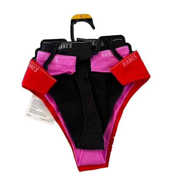 New Hanes Moves Women’s 360° Flex Thong Underwear, 3-Pack large - Picture 2 of 2
